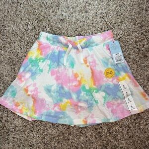 Cat & Jack Tie Dye Skort Girls 8 (M) – Easy On/Off Drawstring NWT